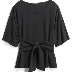 Julianne Front Front Blouse, Black